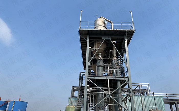 蒸發器制備融雪劑項目施工進行中